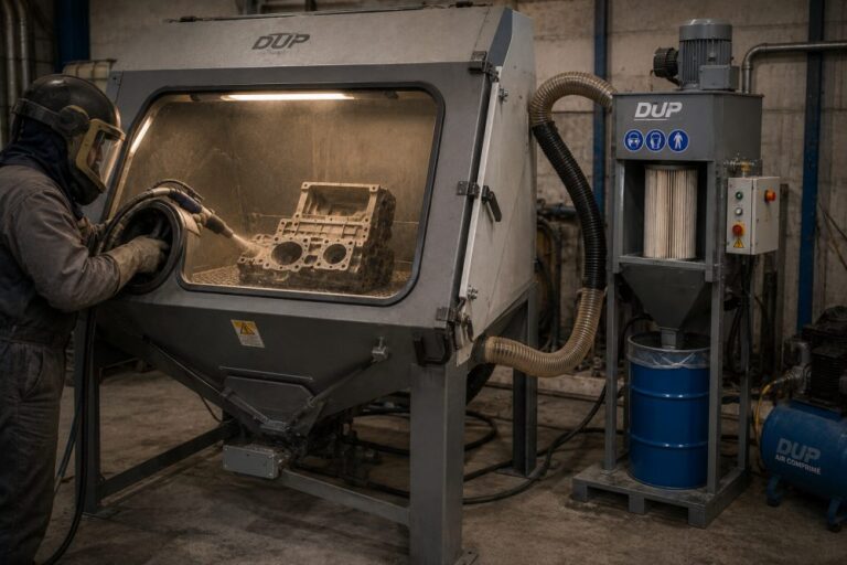 Comment fonctionne le recyclage des abrasifs dans une cabine de sablage ?